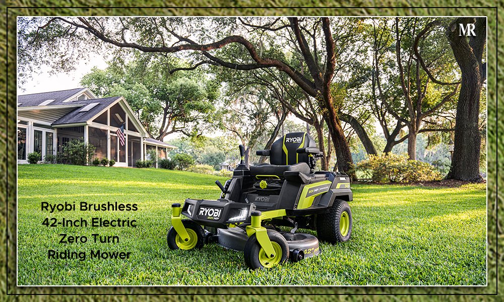  Ryobi Brushless 42-Inch Electric Zero Turn Riding Mower